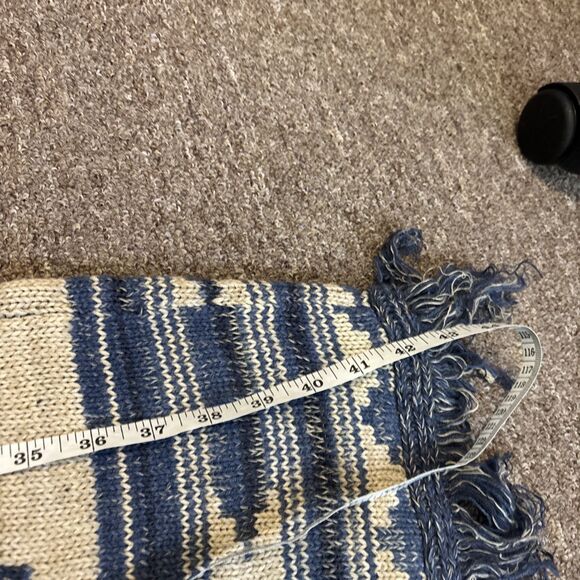 Polo Ralph Lauren Aztec Wool Linen blend Fringe Shrug Cardigan Sweater PL- NWT - Picture 6 of 9